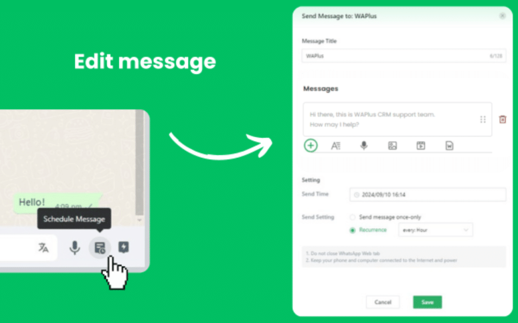 Stay Ahead: How to Schedule WhatsApp Message for Free