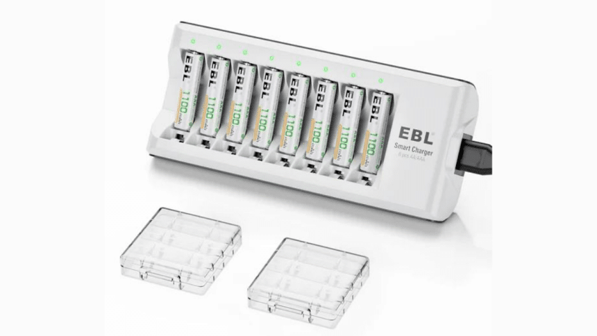 Power Sustainably EBL AA & AAA Batteries with 808 Charger!