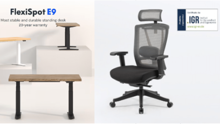 Black Friday Deals Upgrade with Flexispot E9 Desk & BS14 Chair