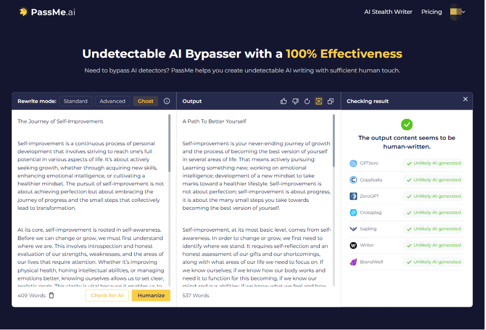 How to Bypass Turnitin AI Detection Using Passme.ai?