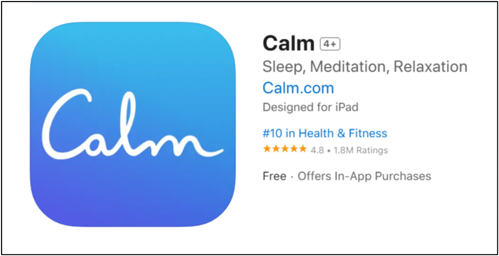 Calm app on App Store.