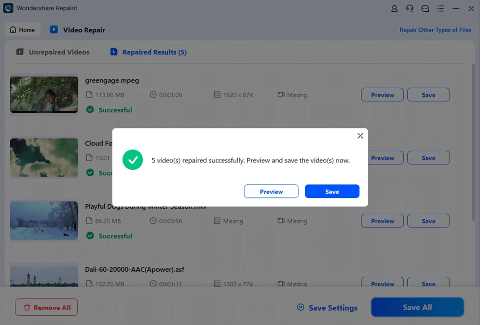 tap ok and save all button