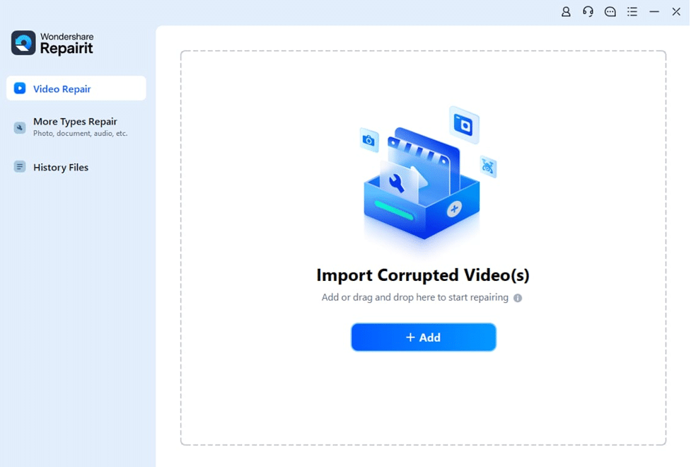 use add button and import video