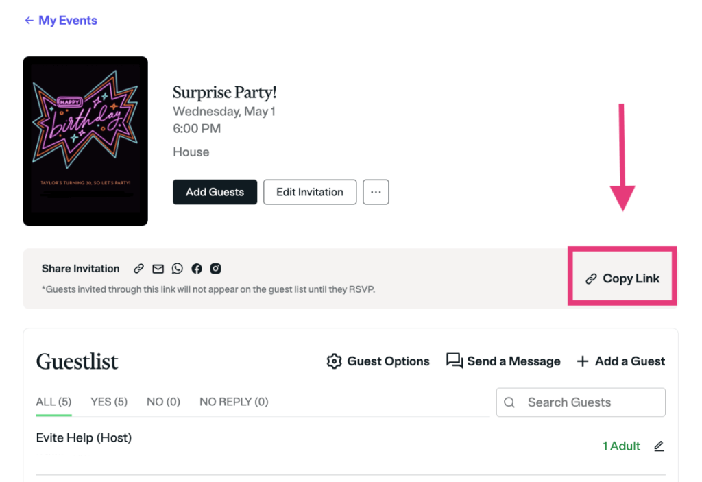 Evite - Invitations Platform