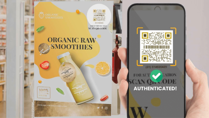 GS1 QR code for product authentication