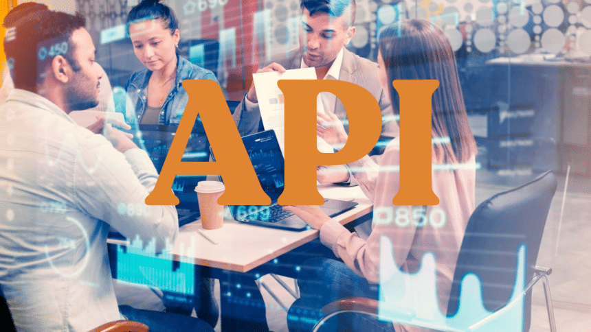 API acronym on wooden planks