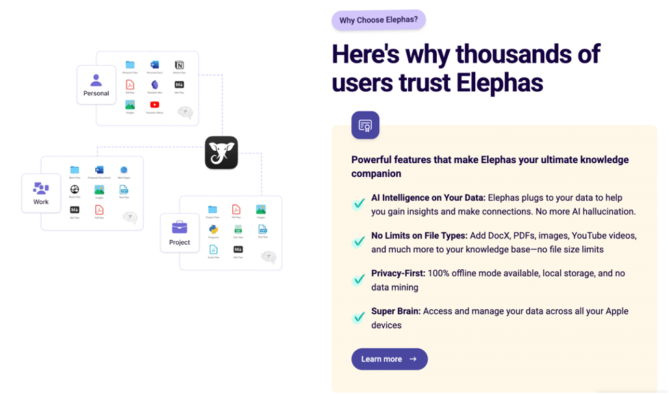 Elephas App Review – Your Smart AI Knowledge Assistant