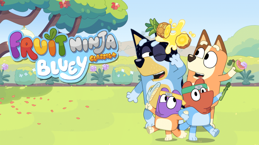 Bluey Theme Arrives on Apple Arcade Game Fruit Ninja Classic+