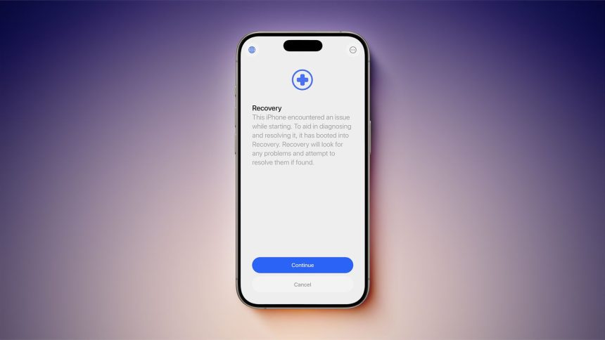 iOS 26 to Bring Standalone iPhone Recovery