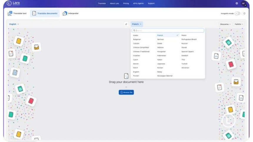 AI translation with Lara Translate