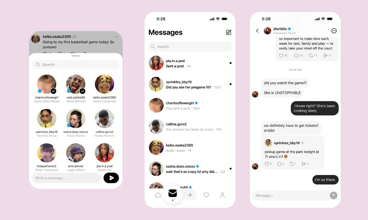 Direct Messages Launches on Threads