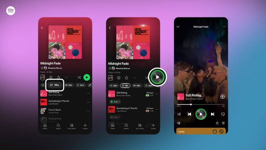 New Playlist Mix Feature Premiered By Spotify Before Apple Music Rolls Out Automix