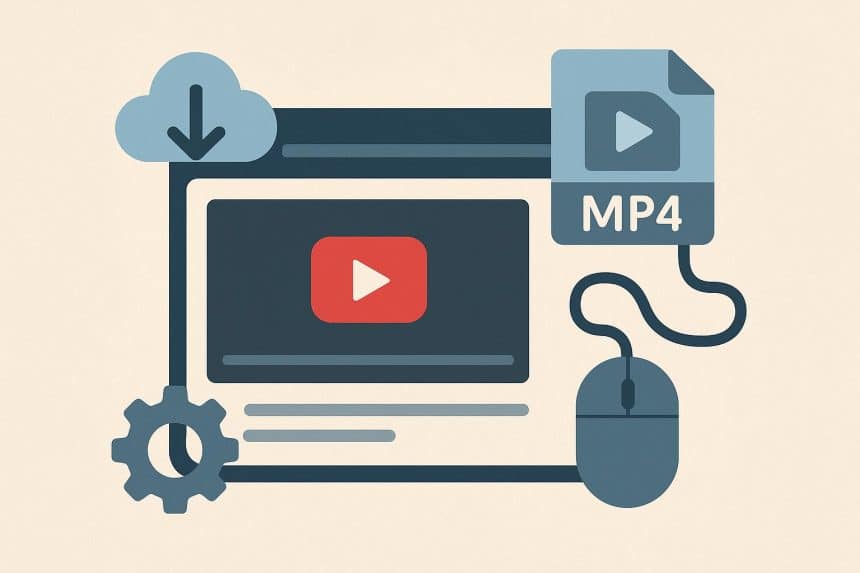 YouTube to MP4 converter interface illustrating digital media download and user empowerment