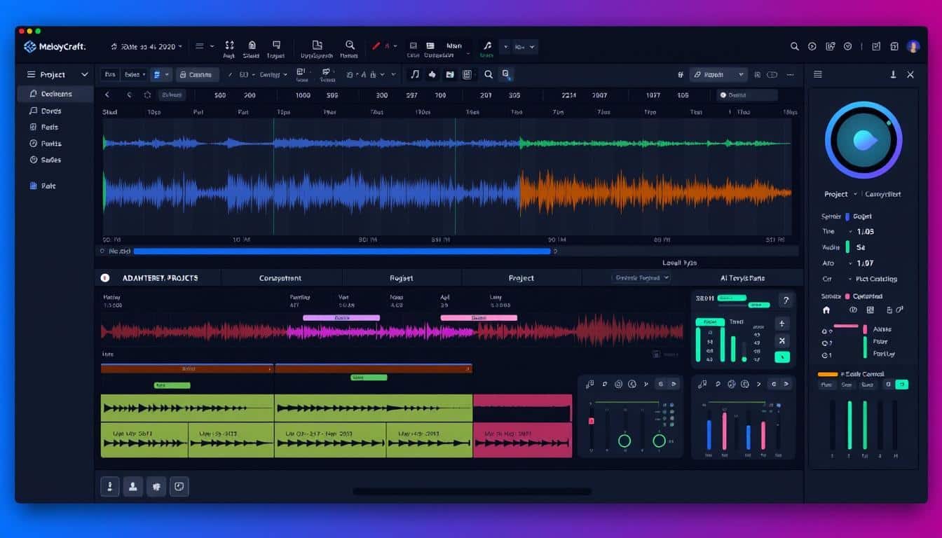 MelodyCraft.ai platform interface showing composition tools