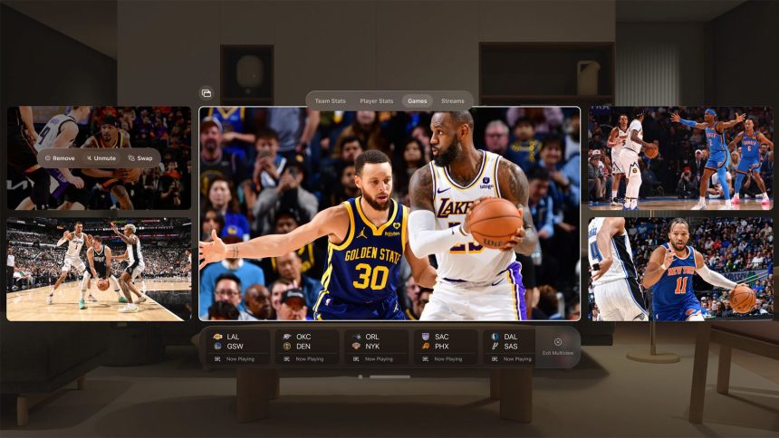 Los Angeles Lakers Games will be in 3D Vision Pro Live Streams