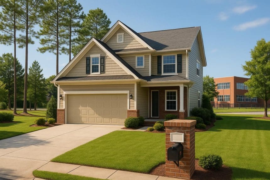 Modern Pinery Residences neighborhood with family-friendly homes and nearby top-rated schools