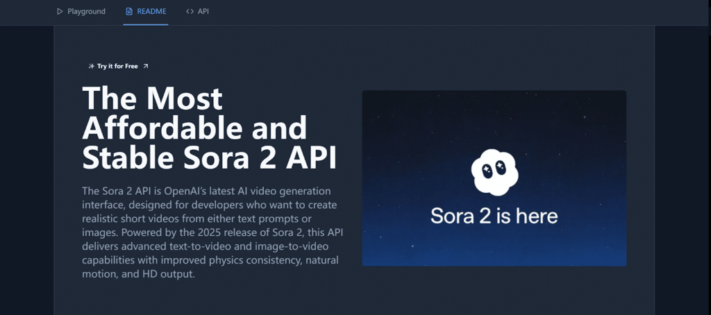 Image 1 of Sora 2 API Pricing: Kie.ai Offers a Cost Effective AI Video Generation Integration Solution