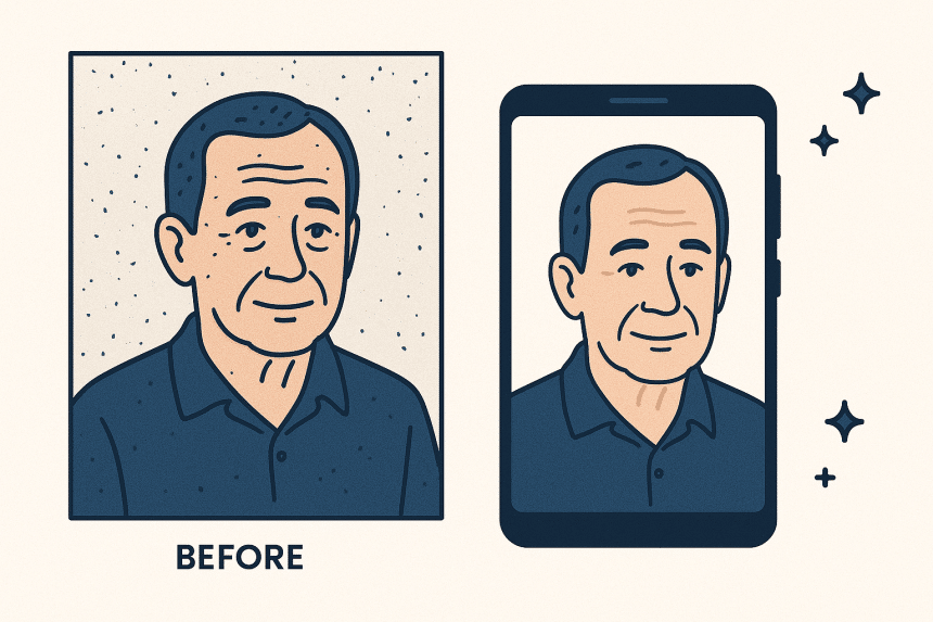 Image 1 of Best AI Photo Restoration Tools for iPhone and Android in 2025