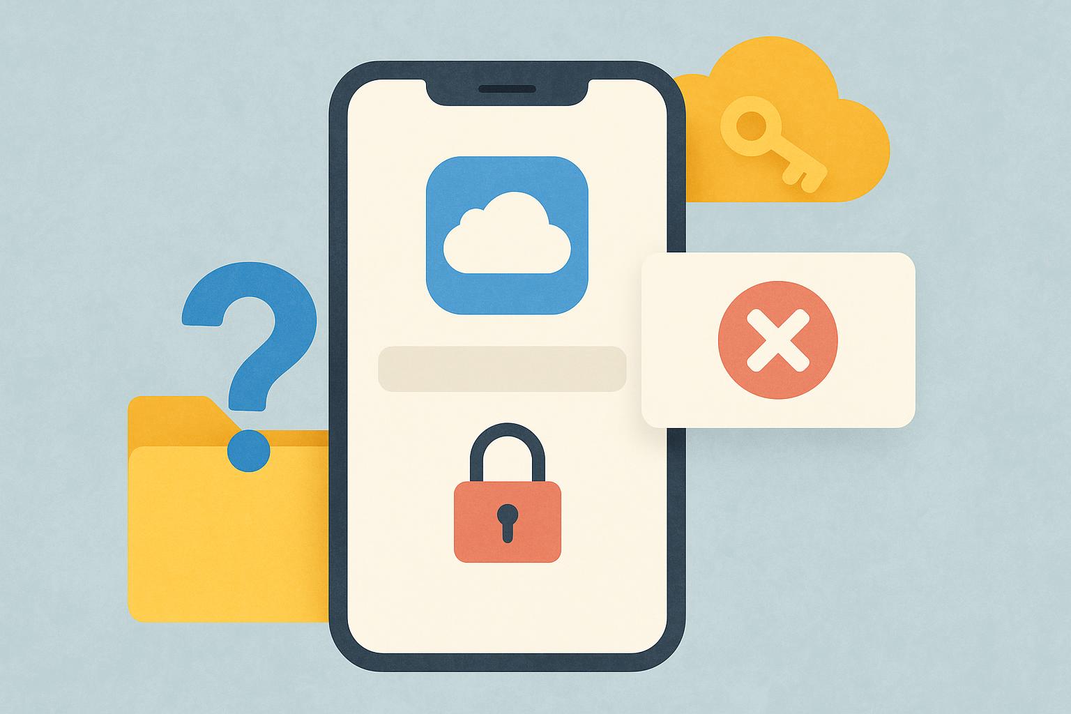 iCloud login screen with password prompt and email recovery options highlighted