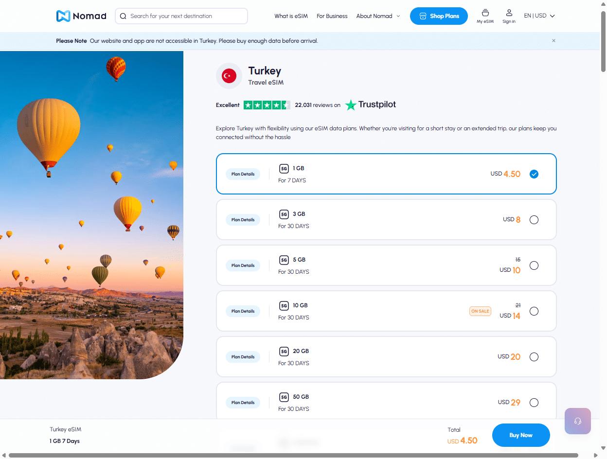 10 Best Turkey Travel eSIM Sellers