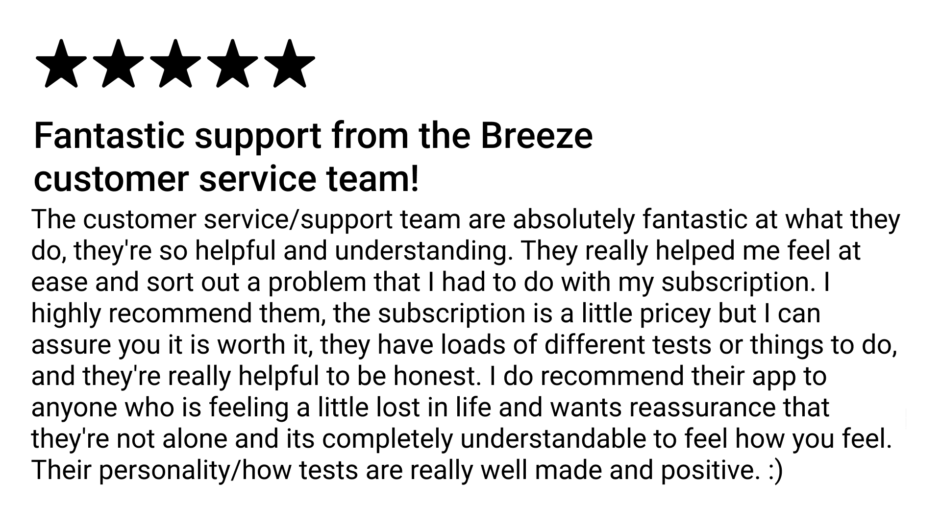 Users Give Reasons to Choose Breeze Wellbeing in Reviews