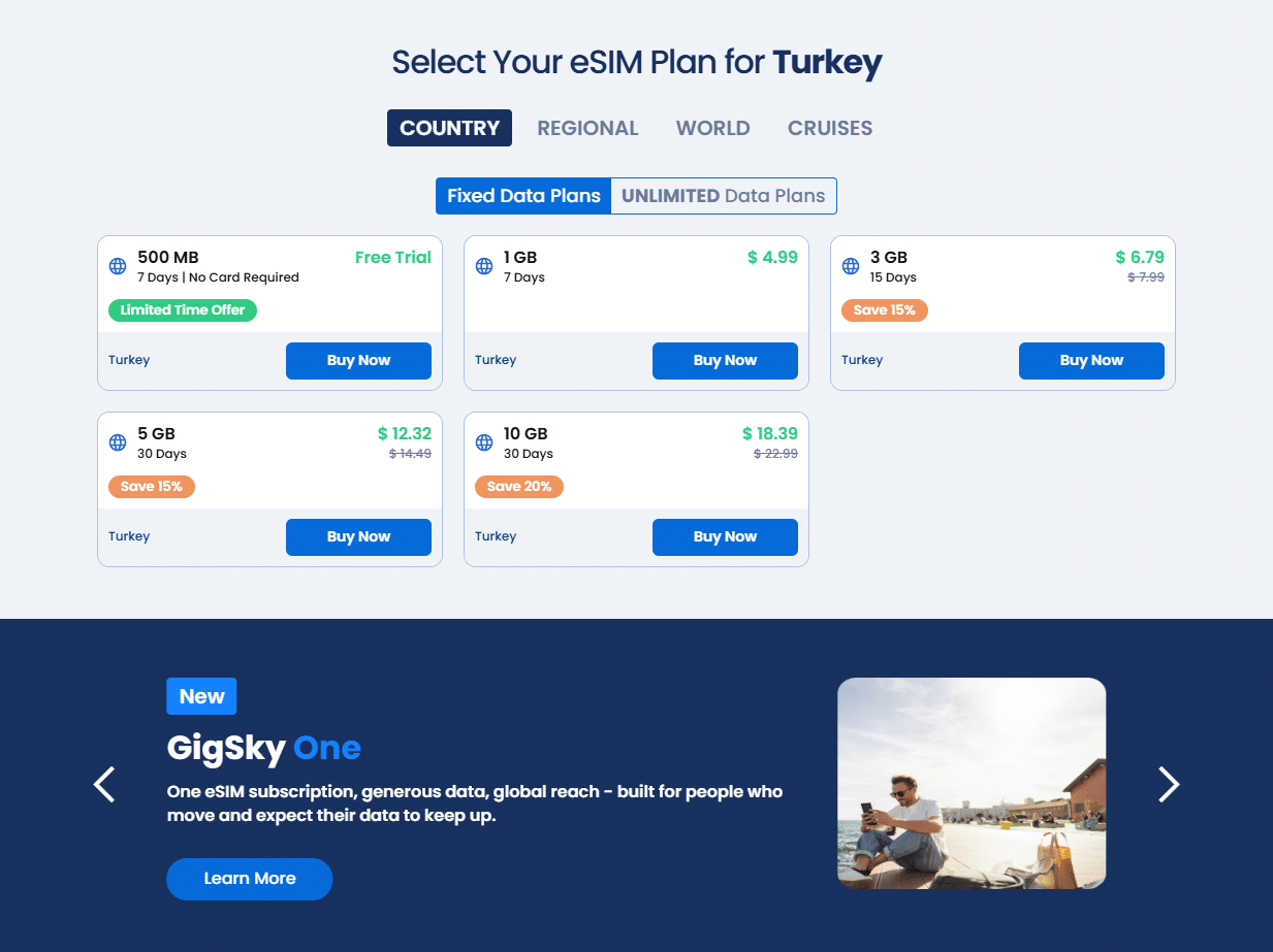 10 Best Turkey Travel eSIM Sellers