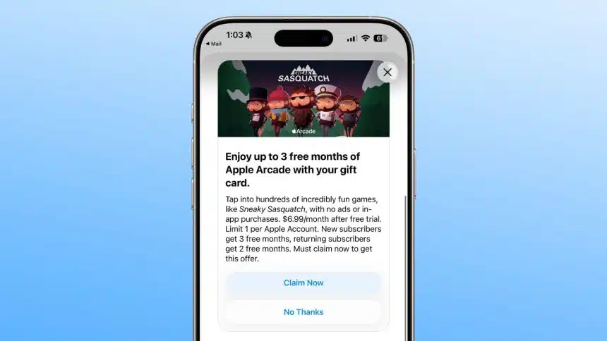 Get Free 3 Months of Apple Arcade When You Buy and Redeem an Apple Gift Card