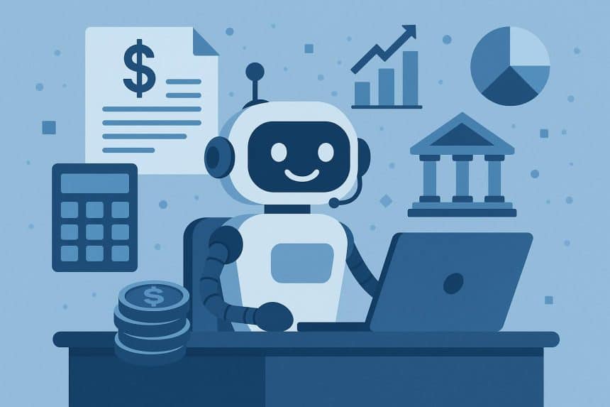 AI chatbots streamlining financial front office operations with advanced digital interfaces