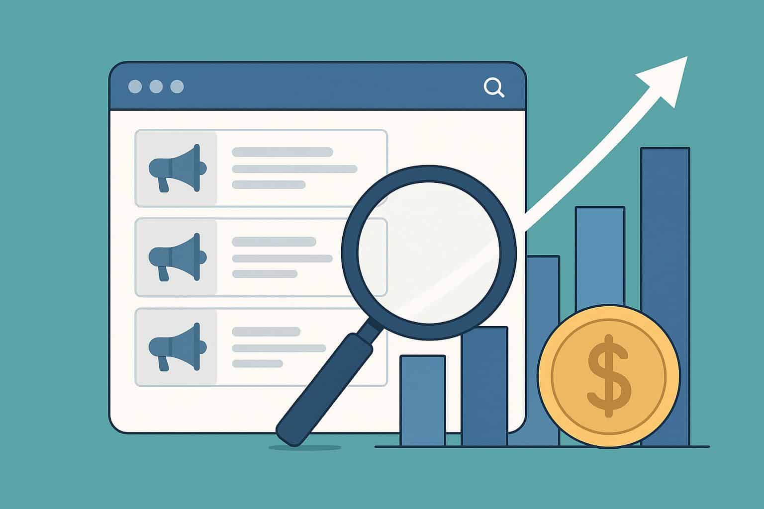 Ads Library dashboard displaying campaign metrics and insights for scaling profitable ad strategies