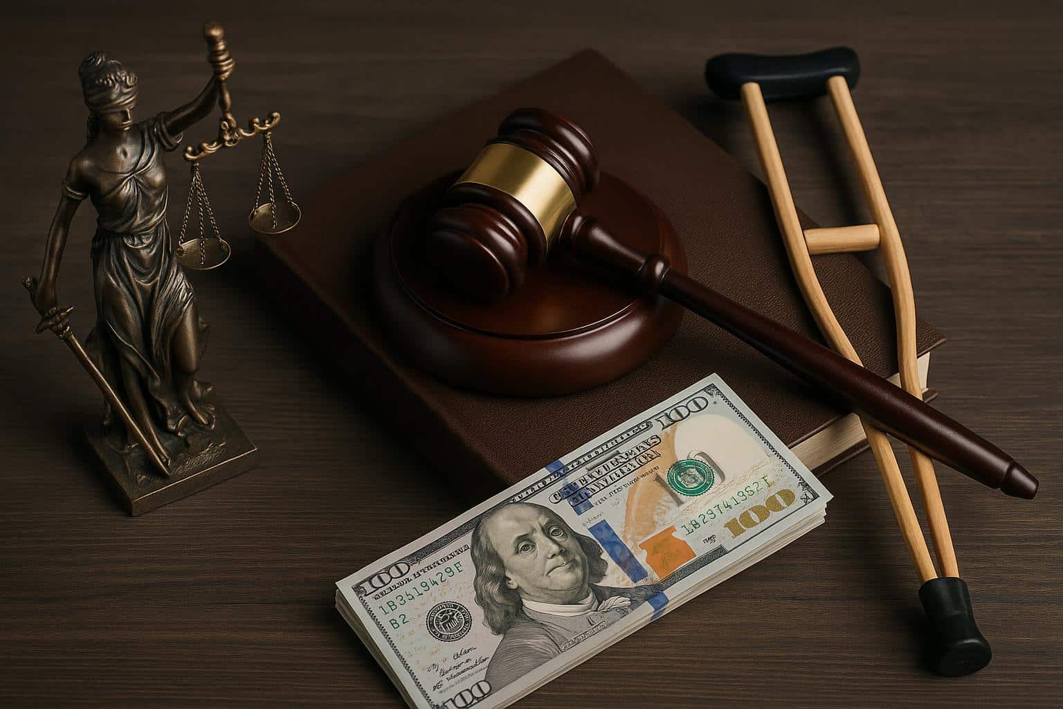 Gavel and legal documents symbolizing expert personal injury lawyer support and legal advice