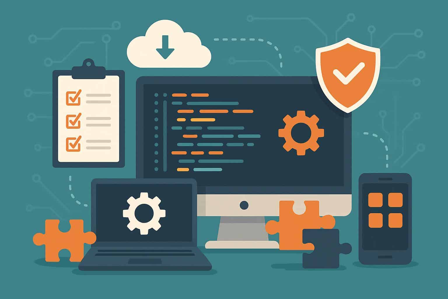 Collaborative team planning custom software solutions for business growth and innovation