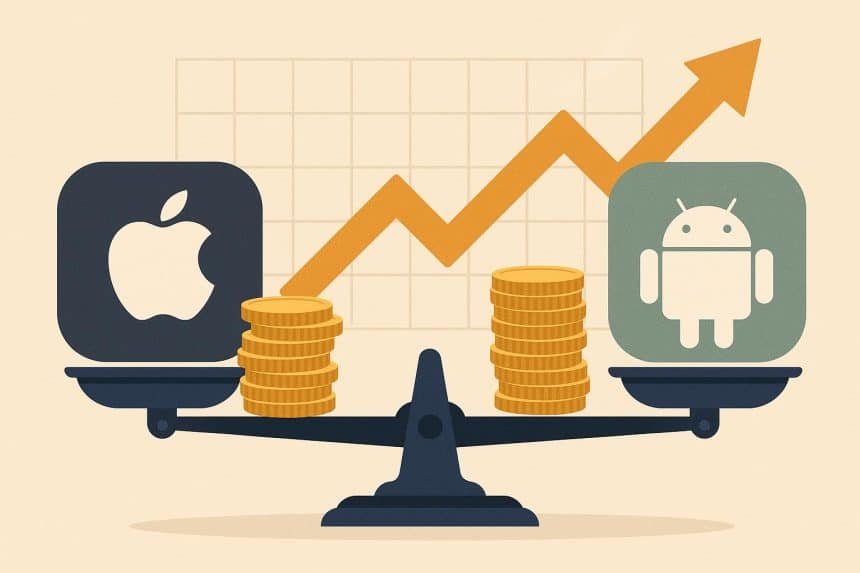 iOS vs Android app development comparison for business profitability and platform choice