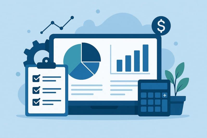Cloud-based accounting dashboard powered by Eleven Software streamlining financial operations