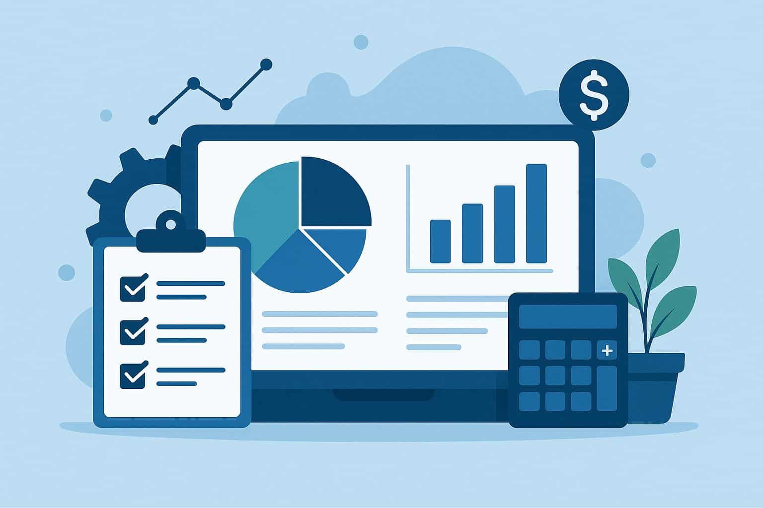 Cloud-based accounting dashboard powered by Eleven Software streamlining financial operations