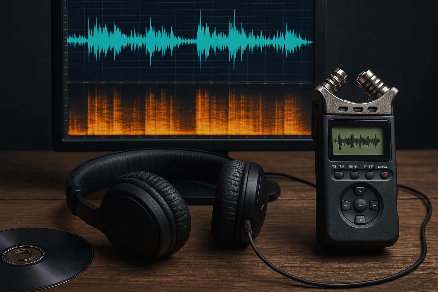 Audio editing software interface displaying waveform and noise reduction tools for improving recordings