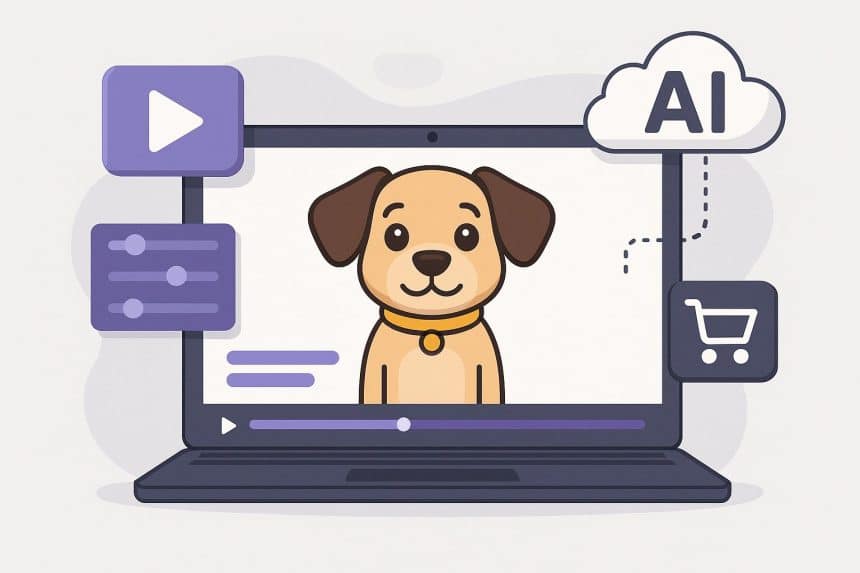 AI-powered PuppyDog.io generating automated product video demos for sales and marketing