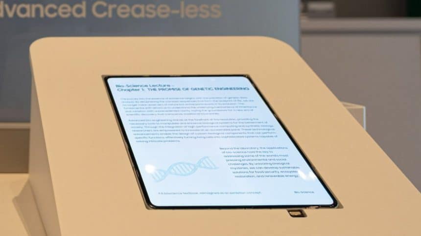 CES Showed a Glimpse of Crease-Free Display to be Used on the iPhone Fold