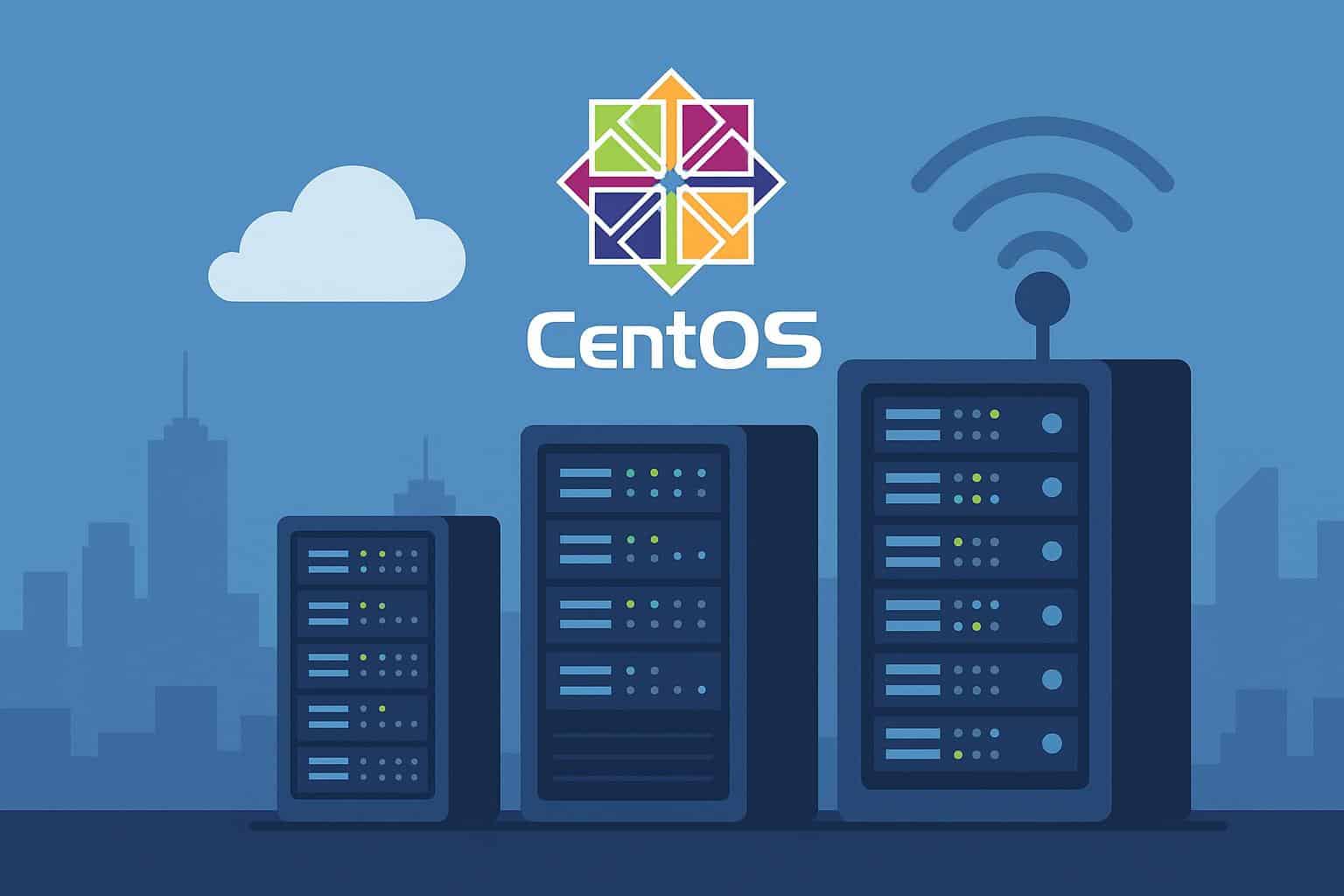 CentOS server dashboard with hosting options for users seeking alternatives and support