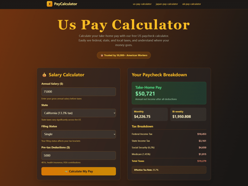 Image 1 of Paycalculator: Turning Paychecks into Clarity in a Complicated Payroll World