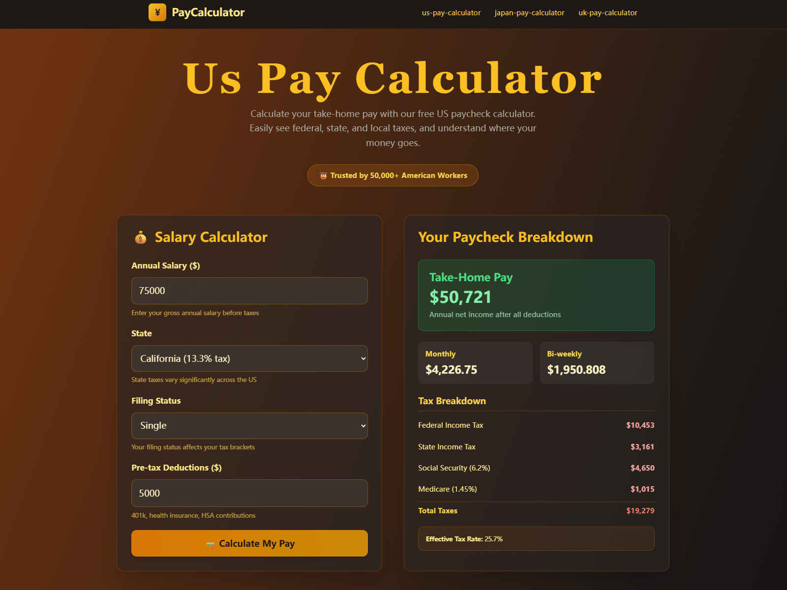 Image 1 of Paycalculator: Turning Paychecks into Clarity in a Complicated Payroll World
